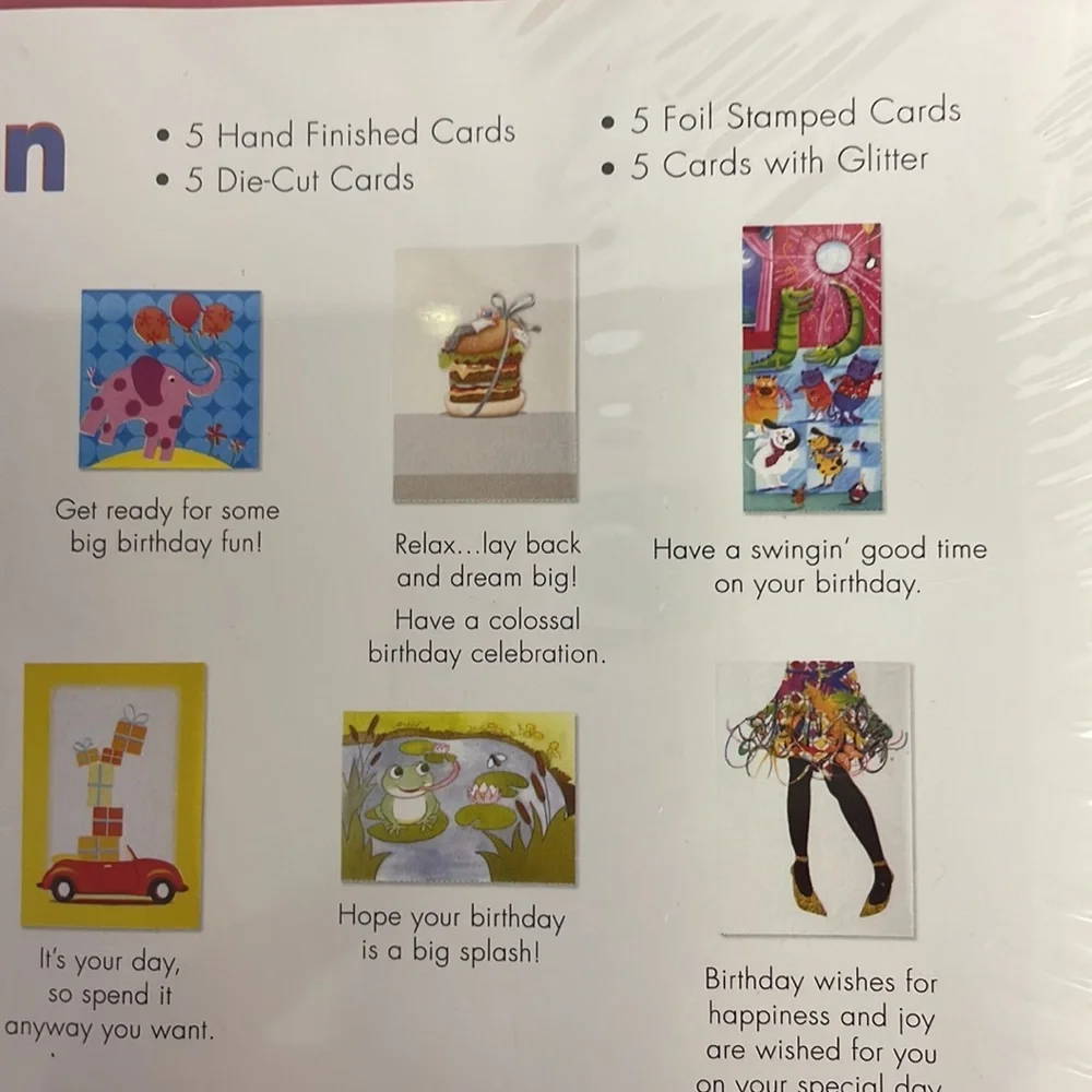 20 Juvenile Birthday Card Collection with envelopes